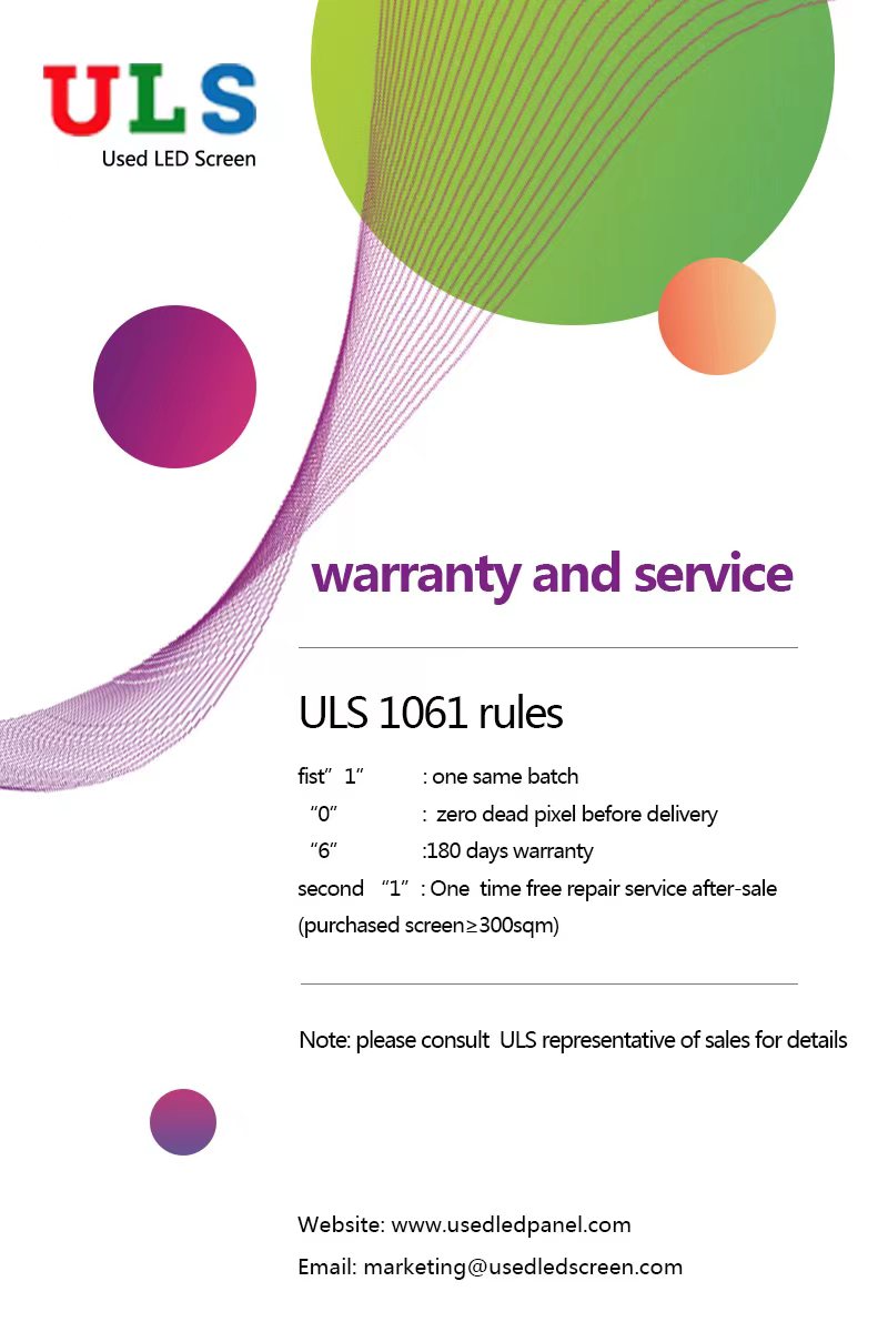 warranty and service